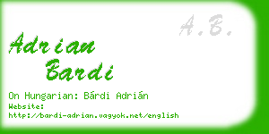 adrian bardi business card